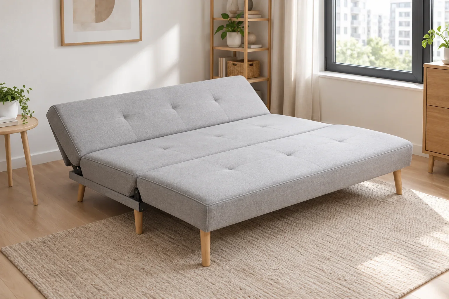 Click-Clack Sleeper Sofa Type - Versatile convertible sofa with fold-flat mechanism