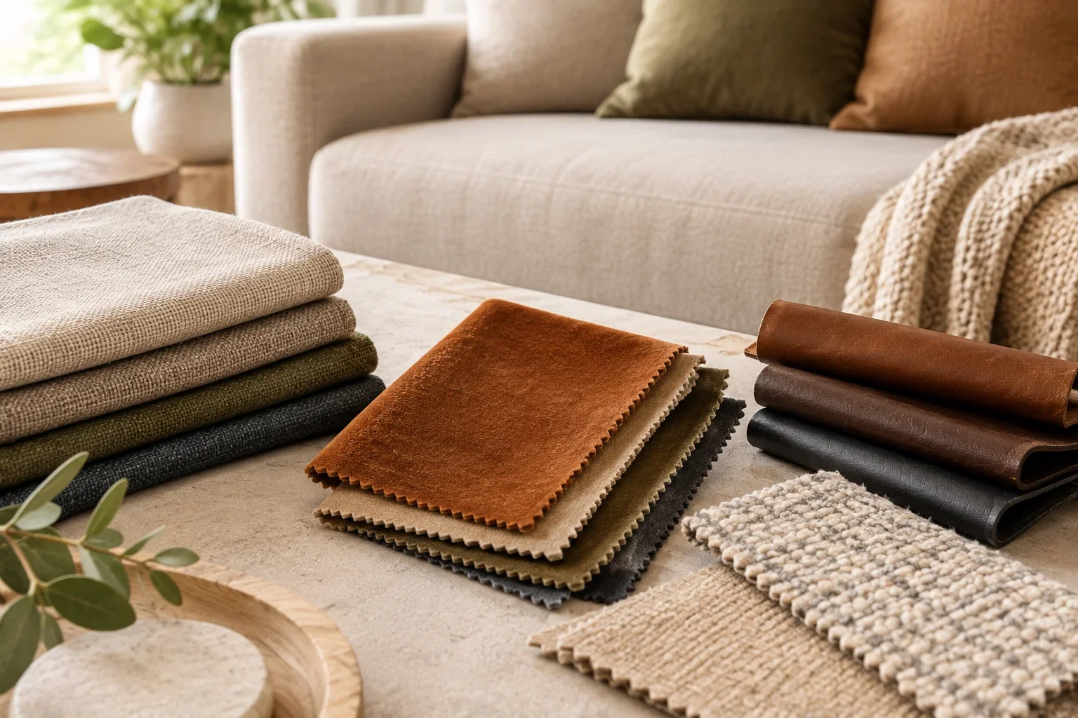 Sleeper Sofa Materials - Fabric and leather upholstery options for beginners